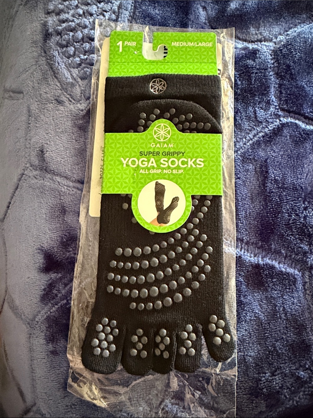 Super Grippy Yoga Socks  - Black